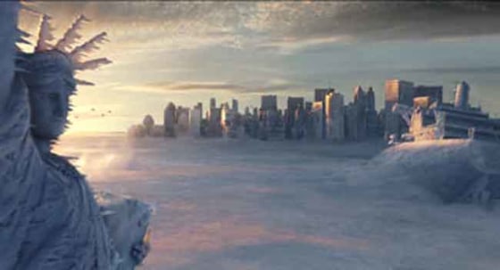 A scene from the "The Day After Tomorrow," in which Earth undergoes sudden and dramatic climate shifts. It was all good fiction when the film came out in 2004, but now scientists are finding eerie truths to the possibilities of sudden temperature swings.